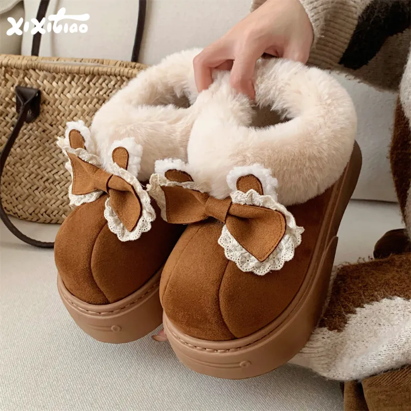 Thin Strips Slippers Women's, Brown-1