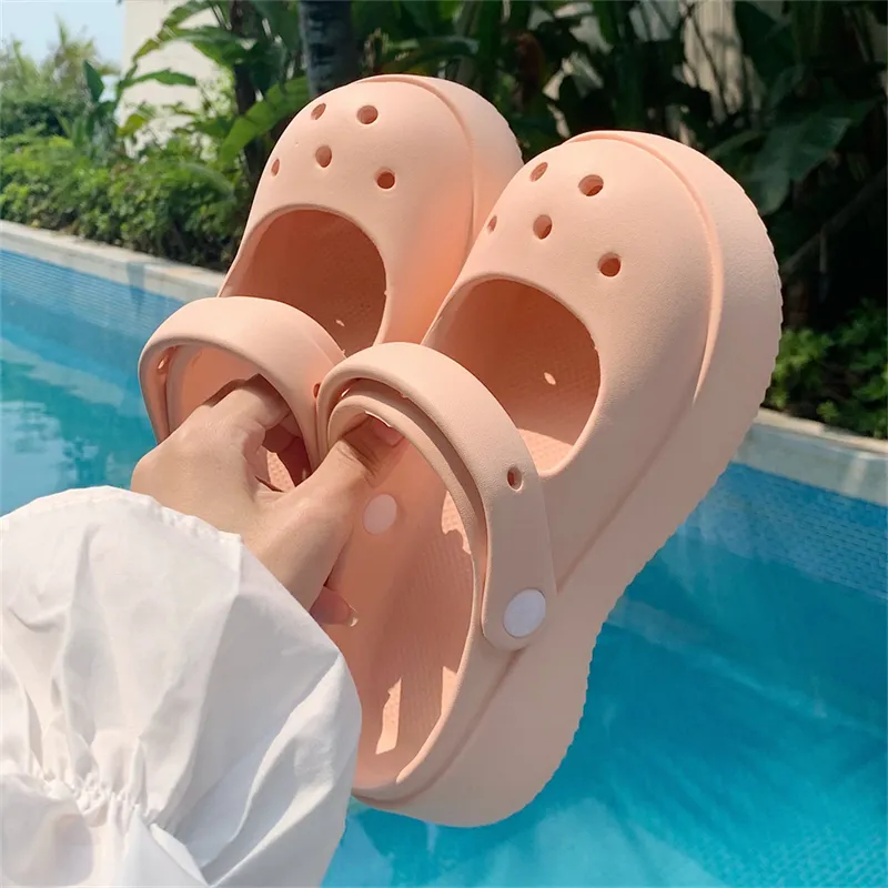 Thin Strips Slippers Women's, Cream White-12