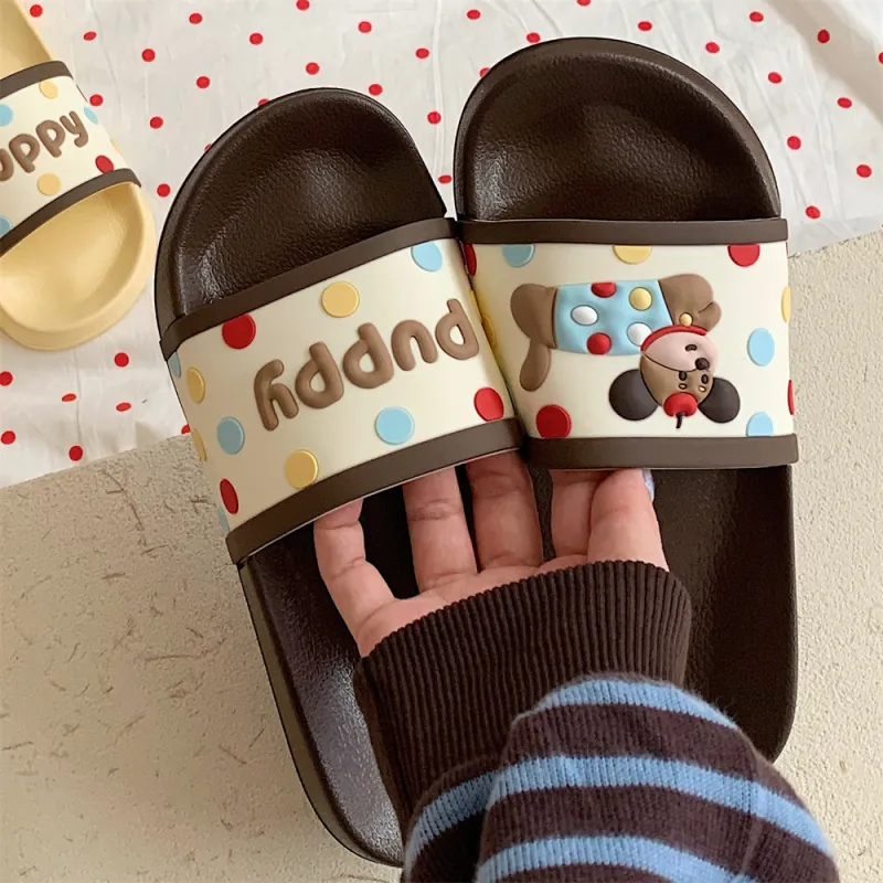 Thin Strips Home Slippers Unisex-3