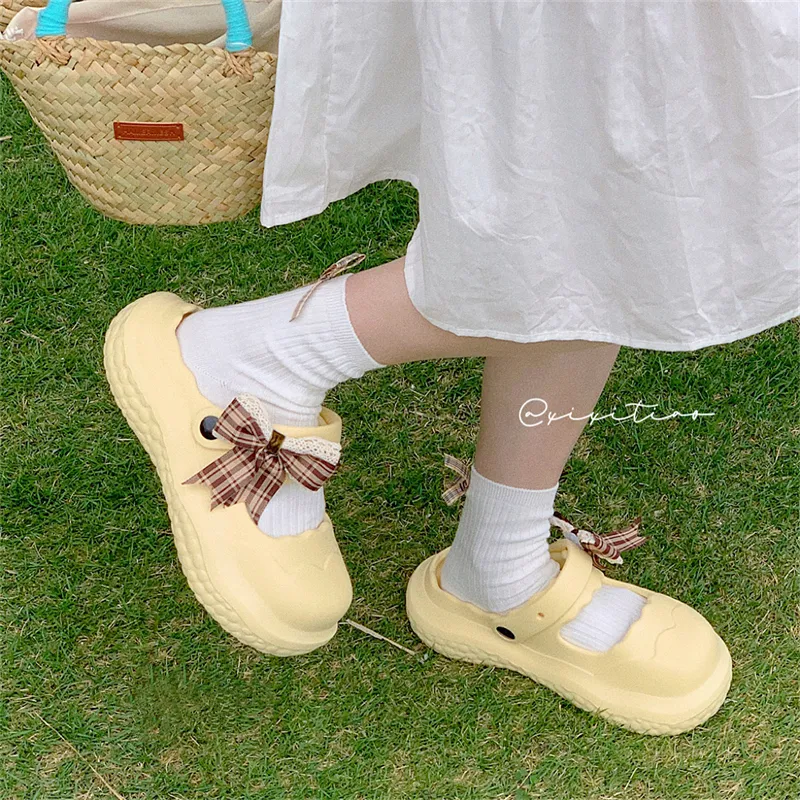 Thin Strips Slippers Women's, Ivory-8