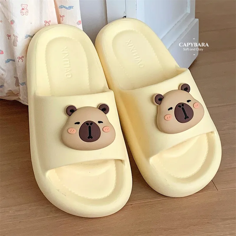 Thin Strips Sandal Slippers Unisex, White-24