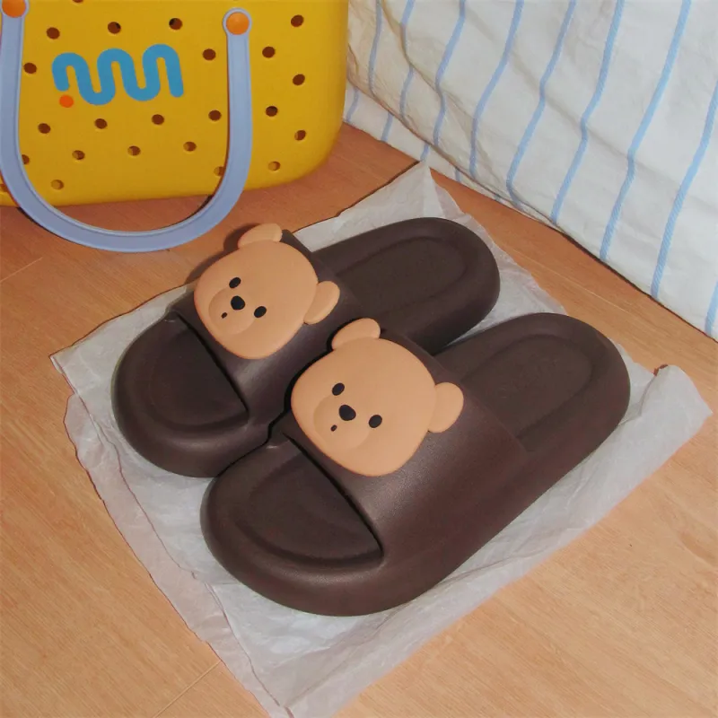 Thin Strips Sandal Slippers Light Yellow-27