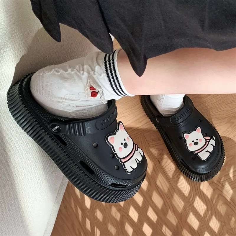 Thin Strips Slippers Women's, White+Egg Yolk-25