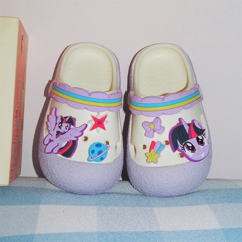 Thin Strips x MY LITTLE PONY Sandal Slippers Women's, White/Pink-14