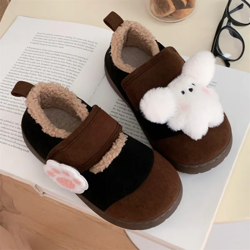 Thin Strips Cotton Slippers Women's, Light Blue-18