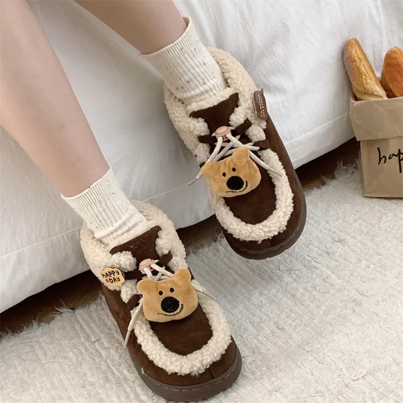 Thin Strips Cotton Slippers Women's, Light Brown-11