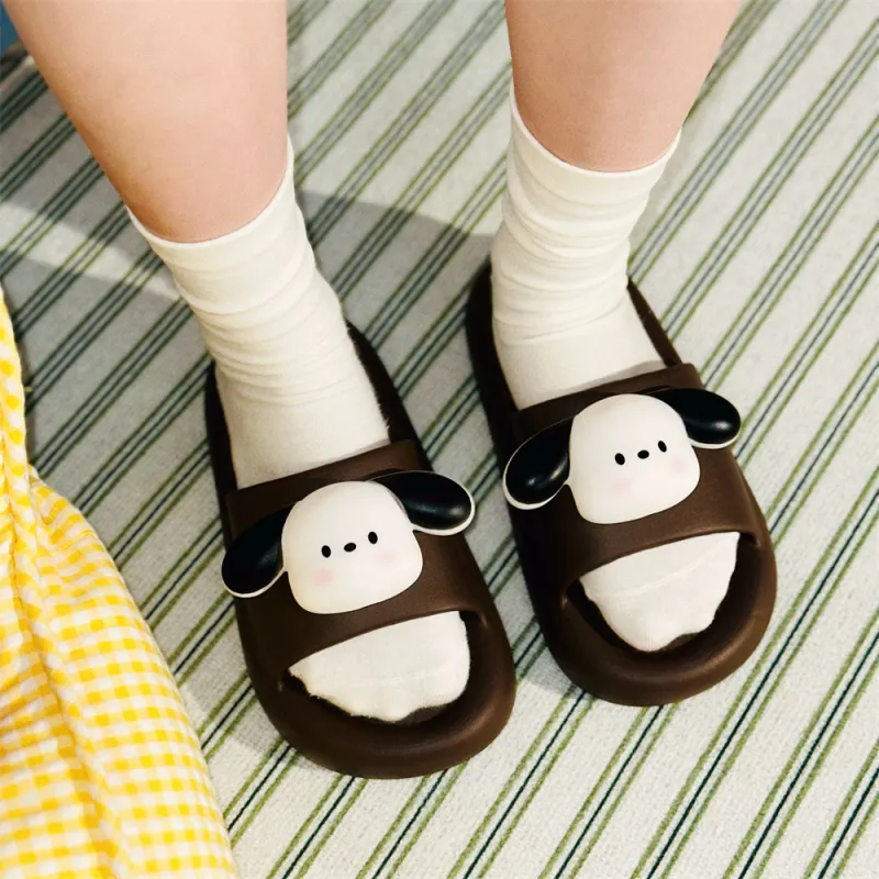 Thin Strips Sandal Slippers Unisex White-22
