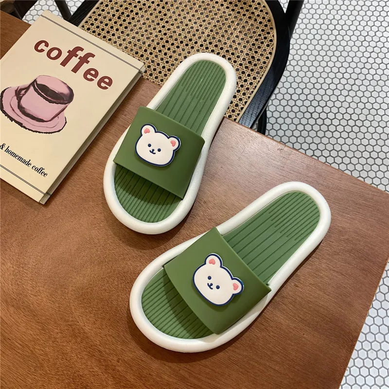 Thin Strips Slippers Women's, Apricot-18