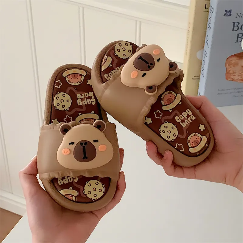 Thin Strips Sandal Slippers Cream White-8