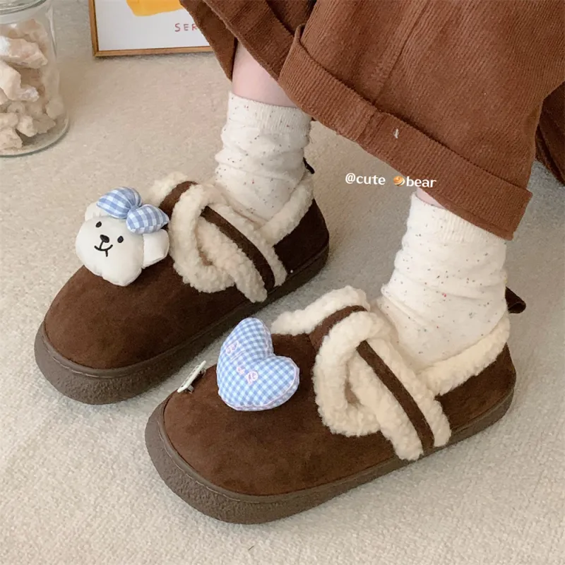 Thin Strips Cotton Slippers Women's, Light Brown-22