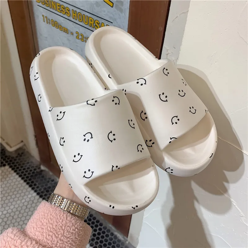 Thin Strips Slippers Unisex, Ecru-1
