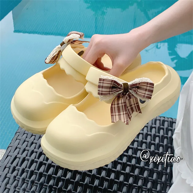 Thin Strips Slippers Women's, Ivory-7