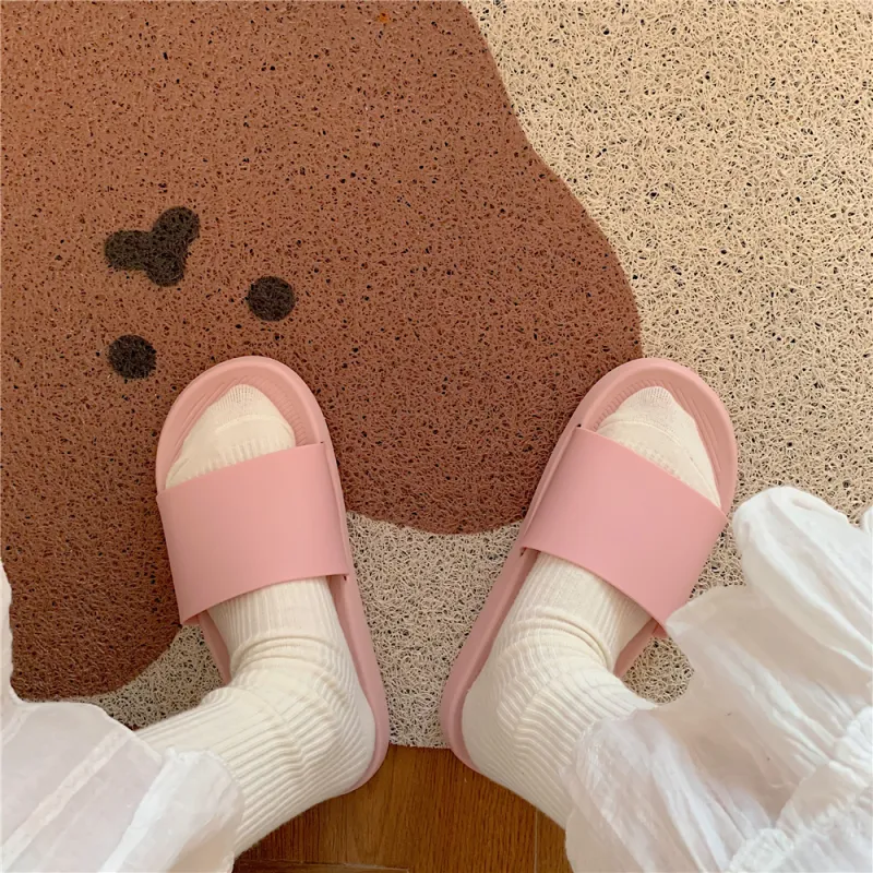 Thin Strips Slippers Unisex, Ecru-13