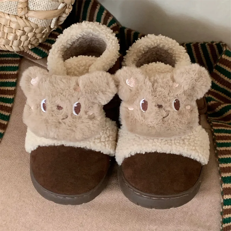 Thin Strips Cotton Slippers Women's, Light Brown-10