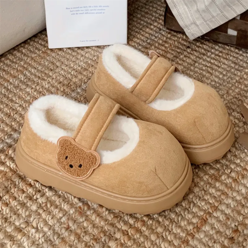 Thin Strips Cotton Slippers Women's, Pink-14