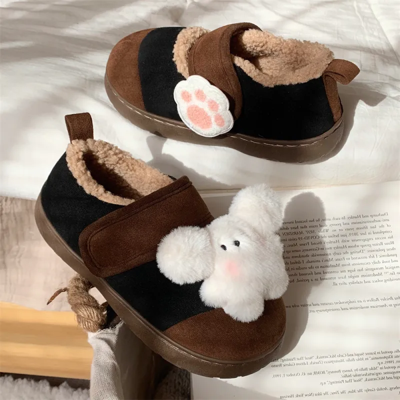Thin Strips Cotton Slippers Women's, Light Blue-19