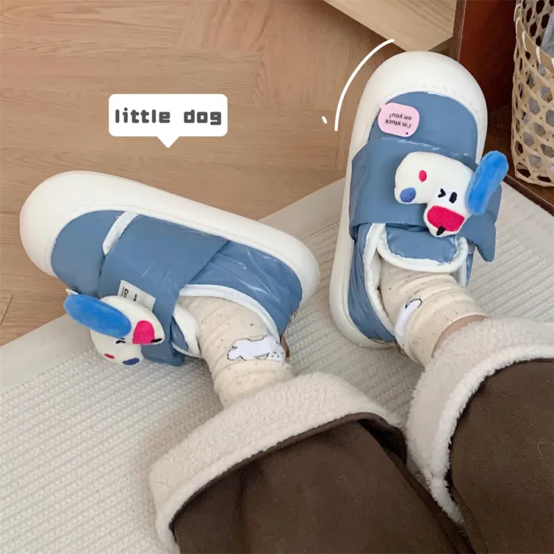 Thin Strips Cotton Slippers Women's Ecru-13