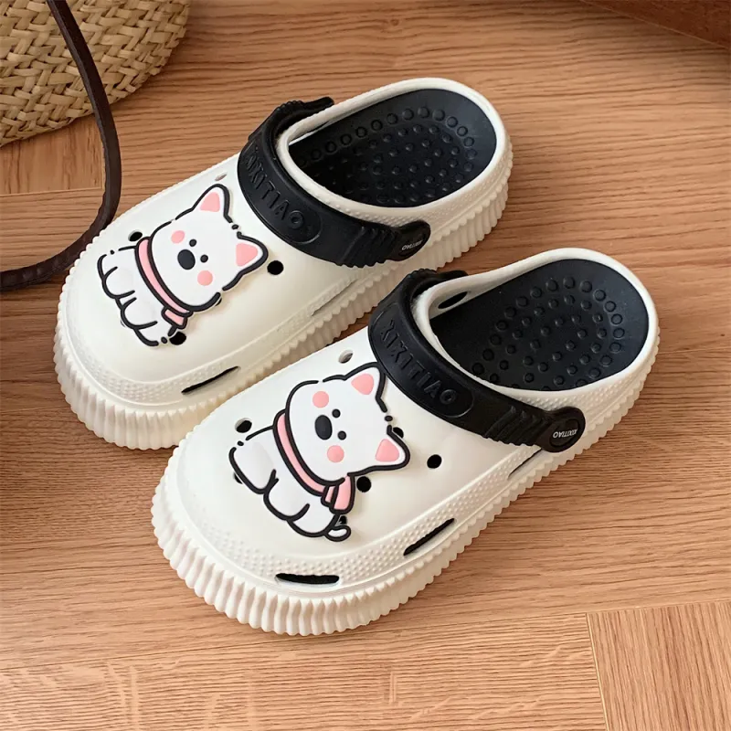 Thin Strips Slippers Women's, White+Egg Yolk-21
