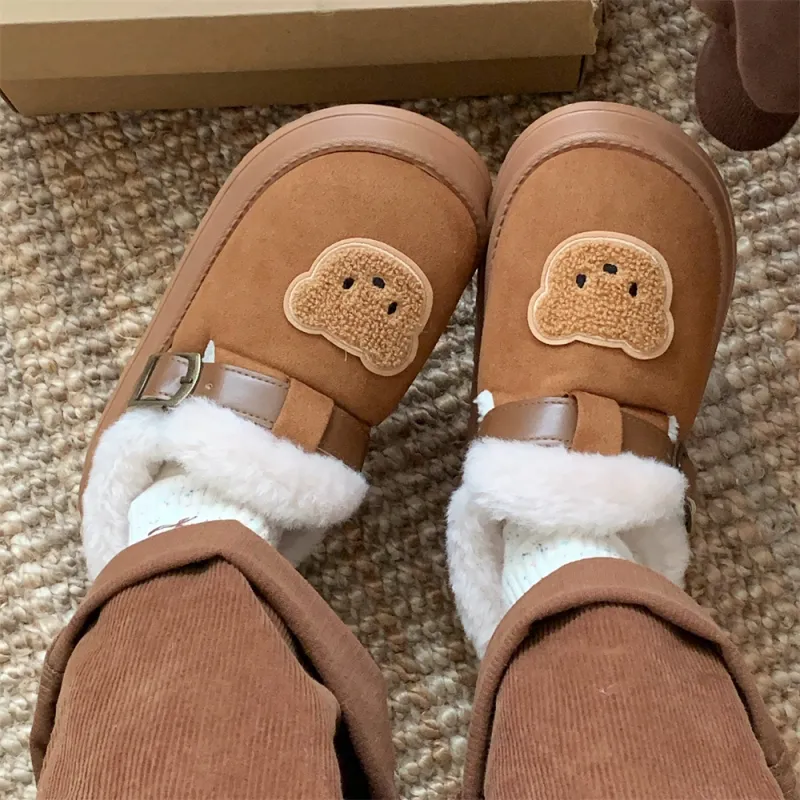 Thin Strips Cotton Slippers, Home Slippers Women's, Brown-4