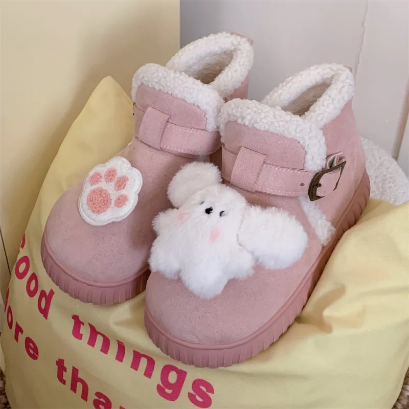 Thin Strips Cotton Slippers Women's, White/Pink-8