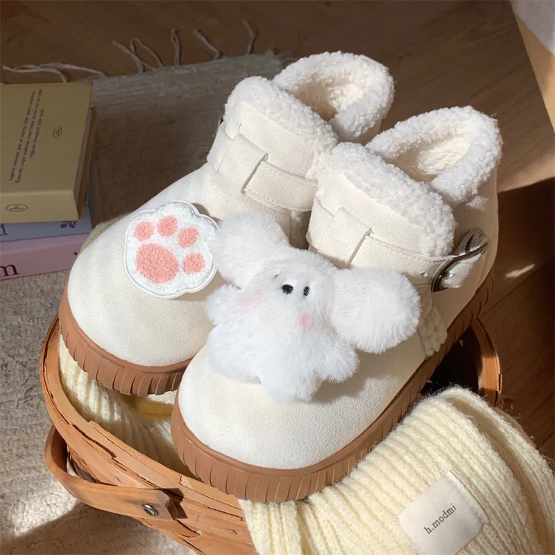 Thin Strips Cotton Slippers Women's, White/Pink-1