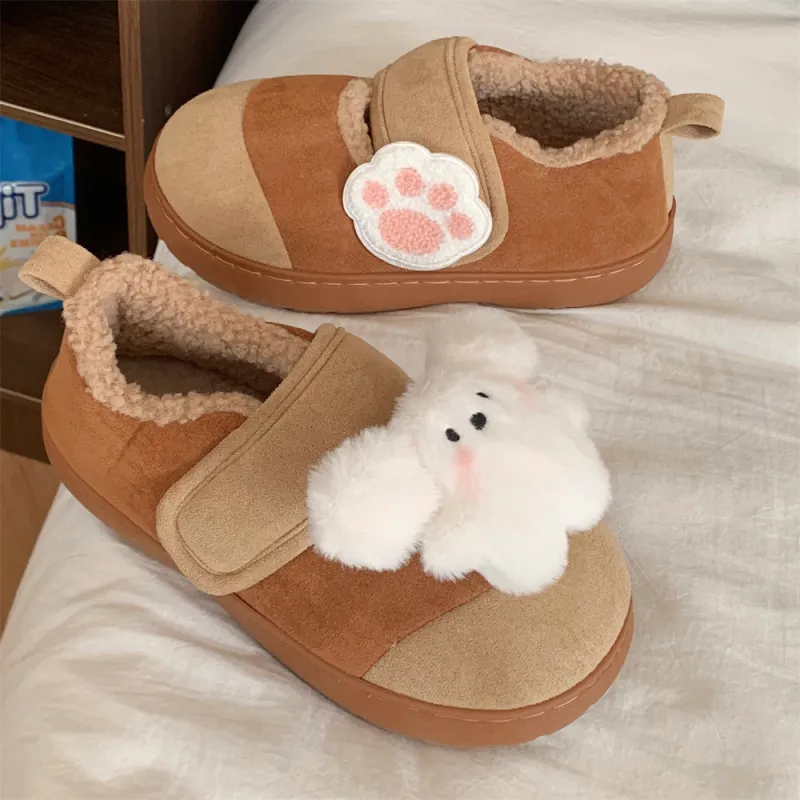 Thin Strips Cotton Slippers Women's, Light Blue-8