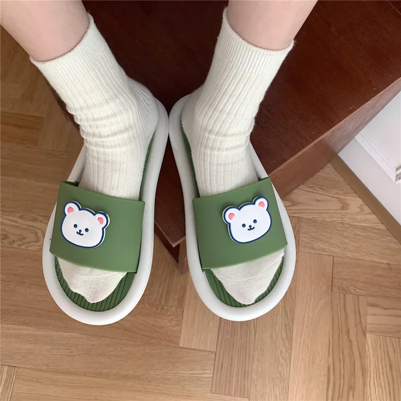 Thin Strips Slippers Women's, Apricot-16