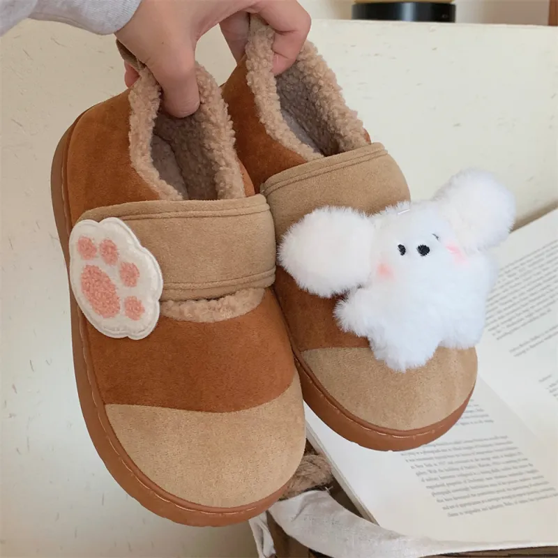 Thin Strips Cotton Slippers Women's, Light Blue-9