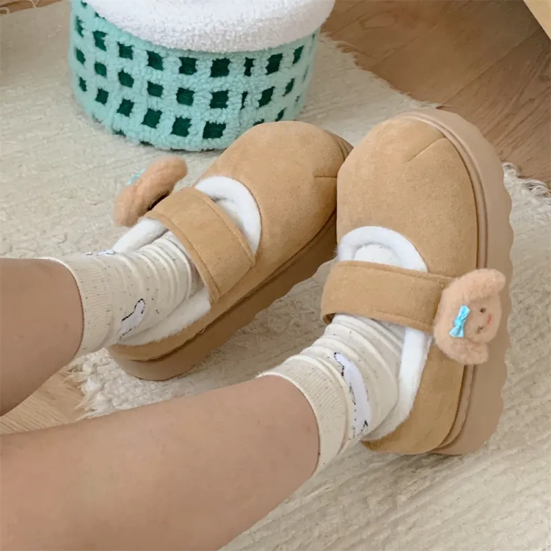 Thin Strips Cotton Slippers Women's, Light Khaki-5