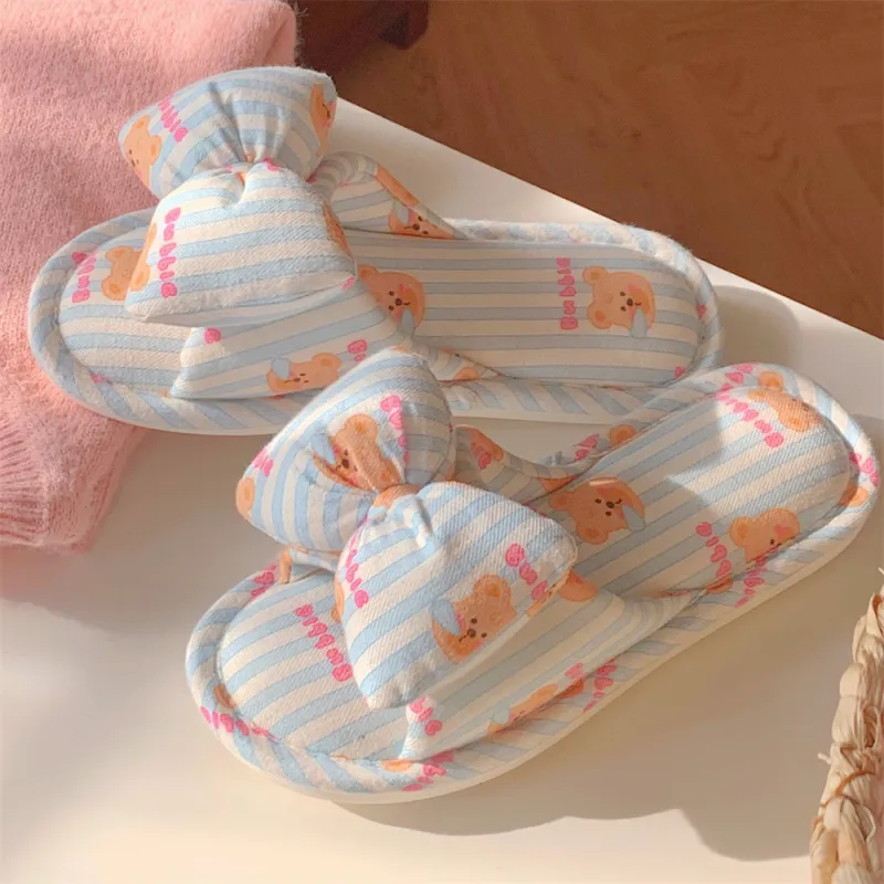 Thin Strips Slippers Women's Ecru-9