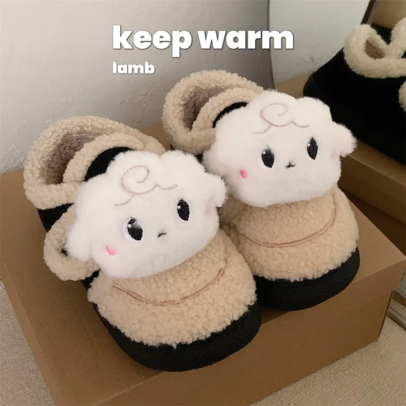 Thin Strips Cotton Home Slippers Women's, Light Brown-14