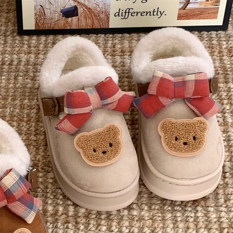 Thin Strips Home Slippers Women's, Brown-3