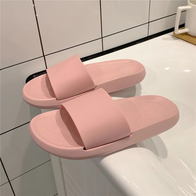 Thin Strips Slippers Unisex, Ecru-8