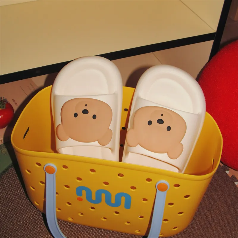 Thin Strips Sandal Slippers Light Yellow-8