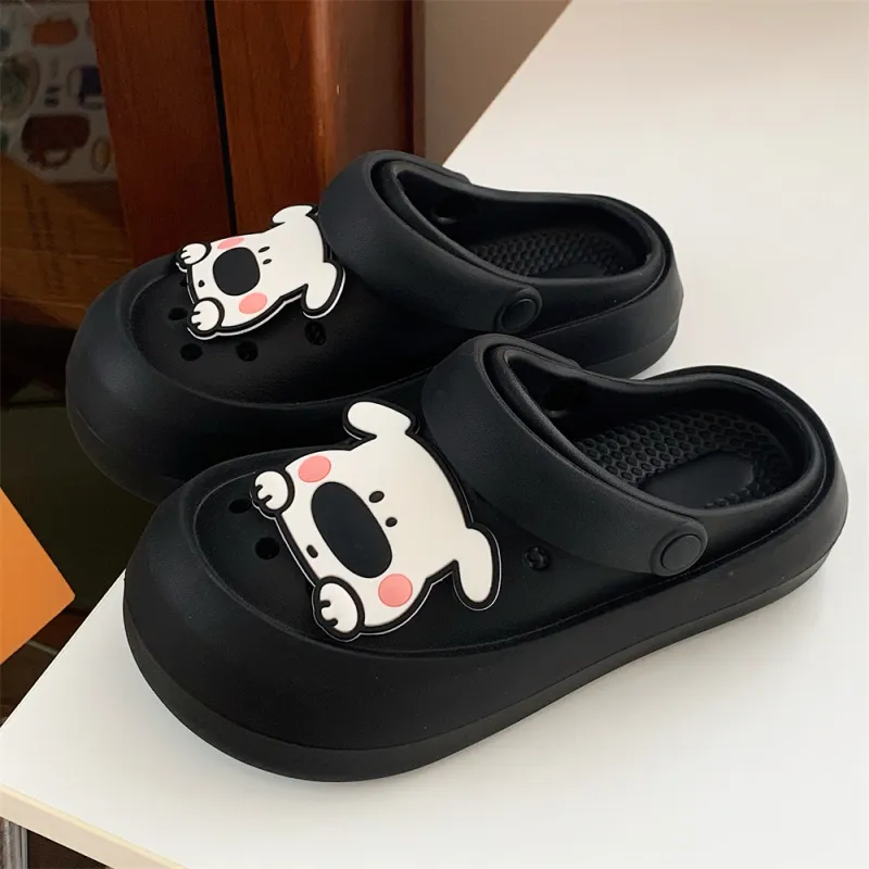 Thin Strips Slippers Women's, White-13