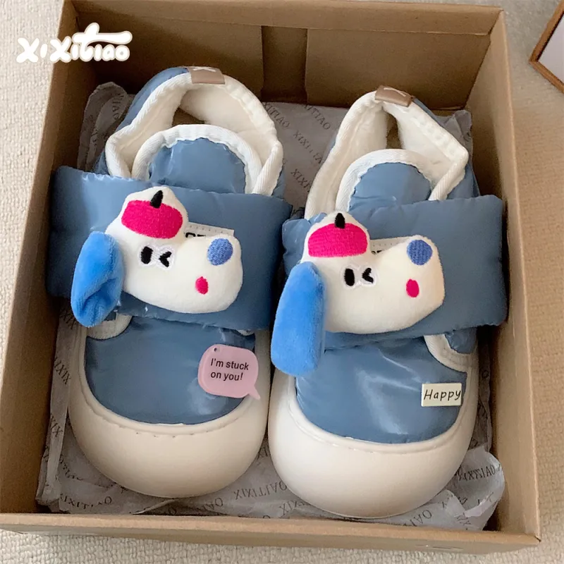 Thin Strips Cotton Slippers Women's Ecru-11