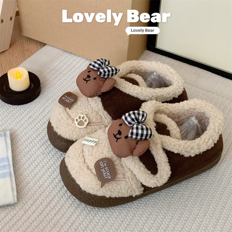 Thin Strips Cotton Slippers Women's, Light Brown-7