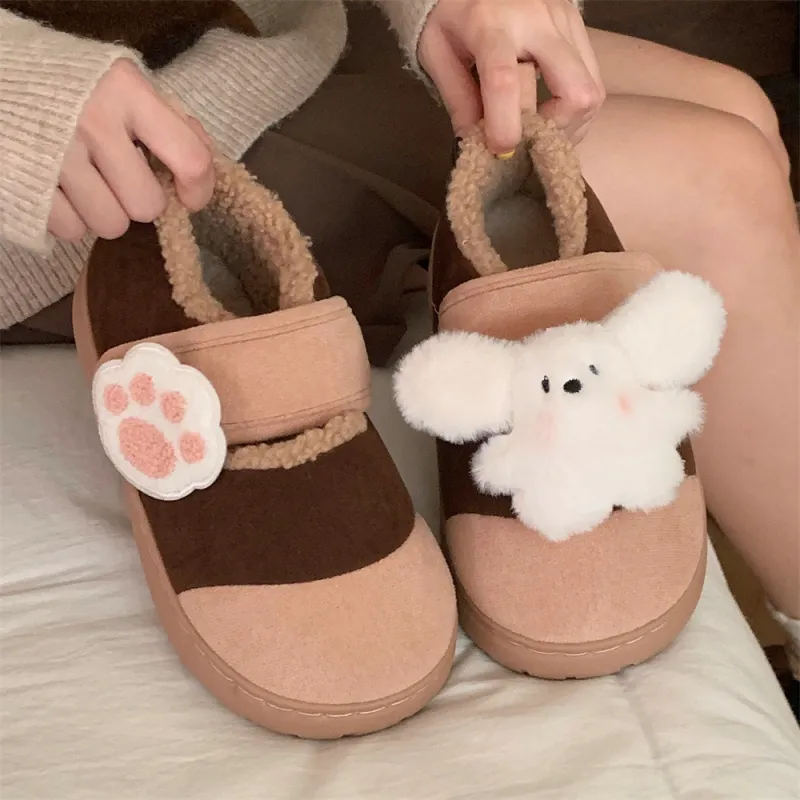 Thin Strips Cotton Slippers Women's, Light Blue-15