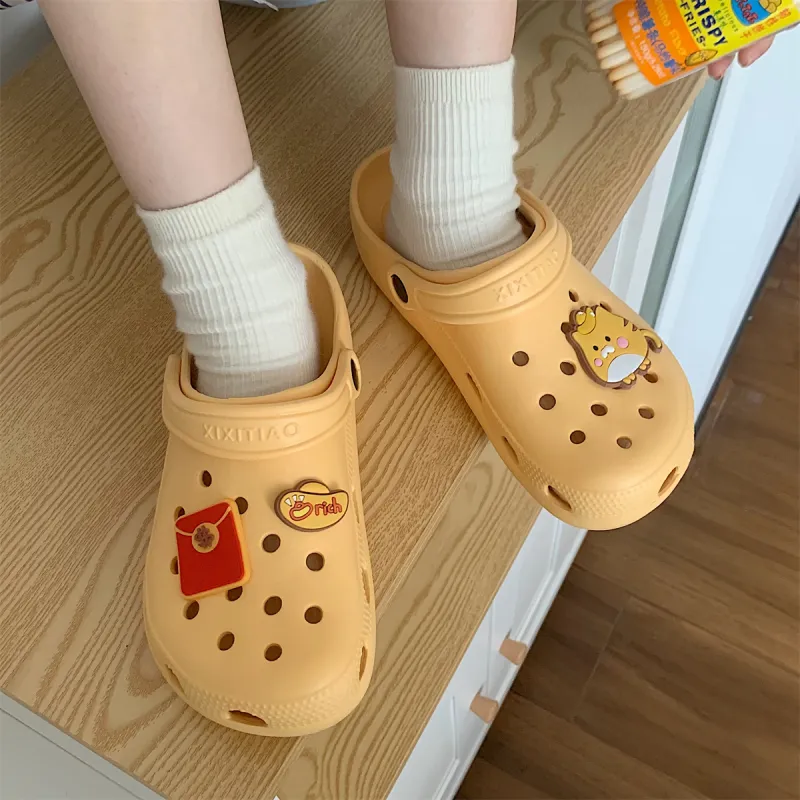 Thin Strips Slippers Unisex, White-19