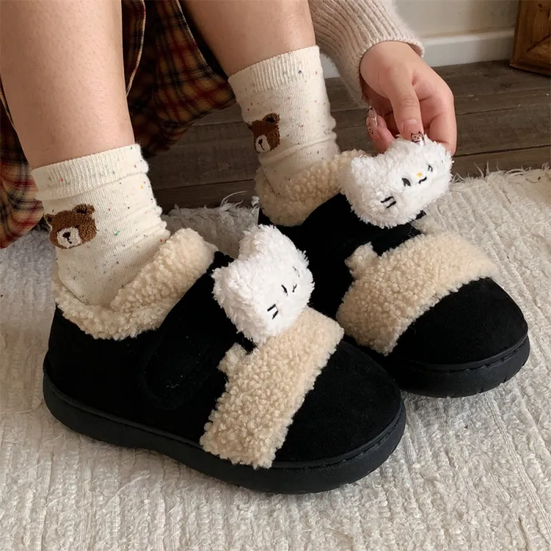 Thin Strips Cotton Slippers, Home Slippers Unisex, Dark Coffee-12