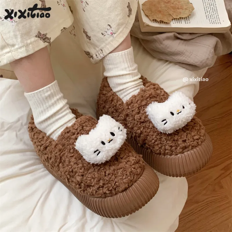 Thin Strips Slippers Women's, Brown-2