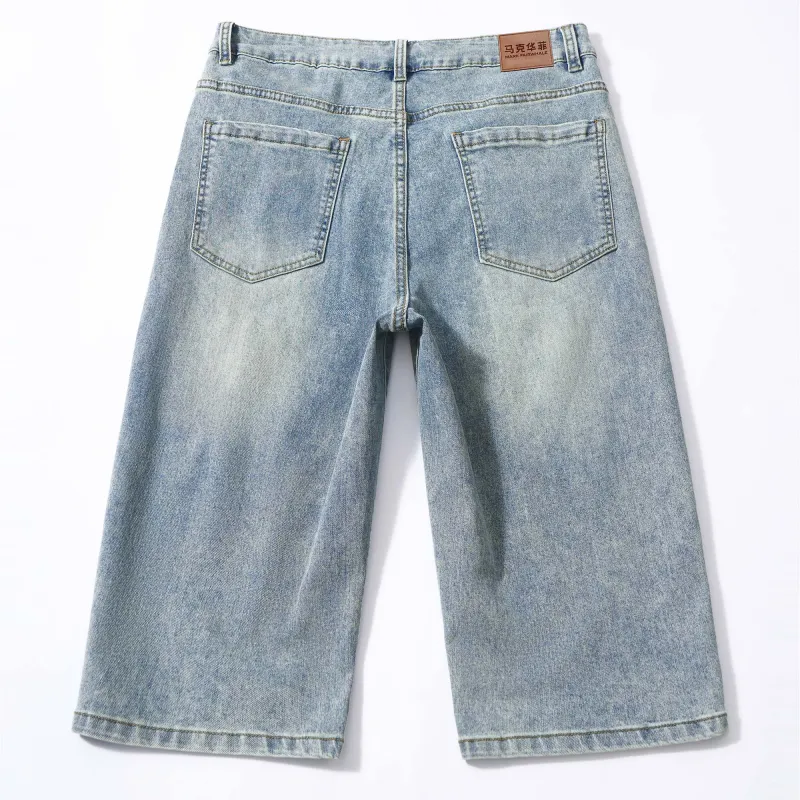 FAIRWHALE Denim Shorts Men-6