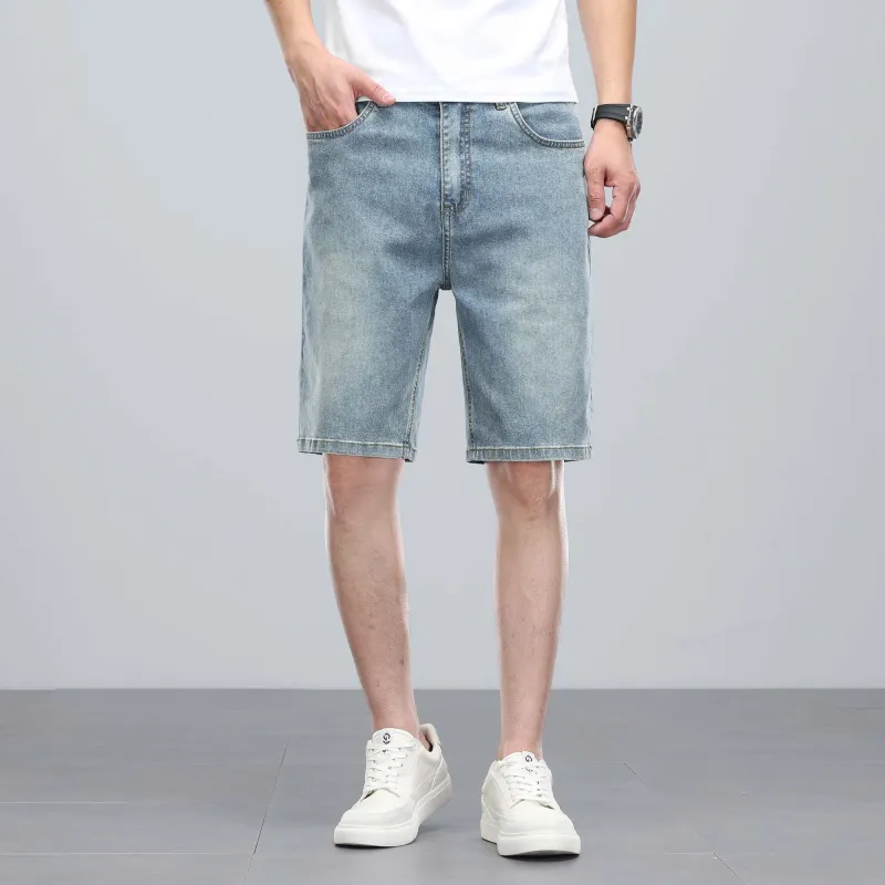 FAIRWHALE Denim Shorts Men-9