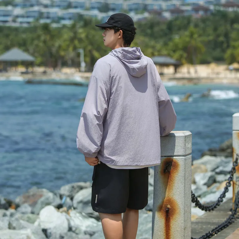 FAIRWHALE Solid Punk Sun Protection Clothing Unisex-11