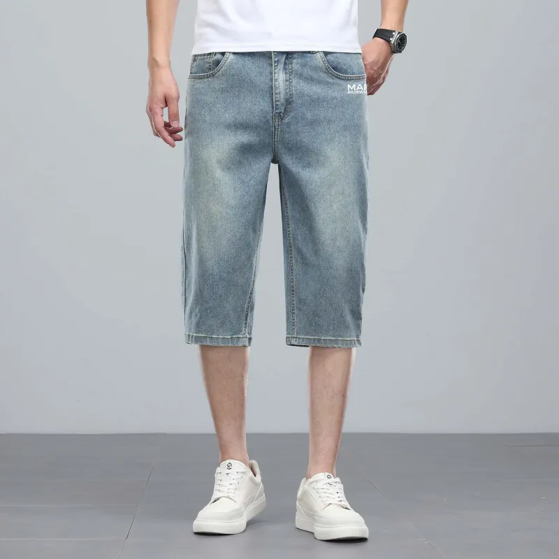 FAIRWHALE Denim Shorts Men-8