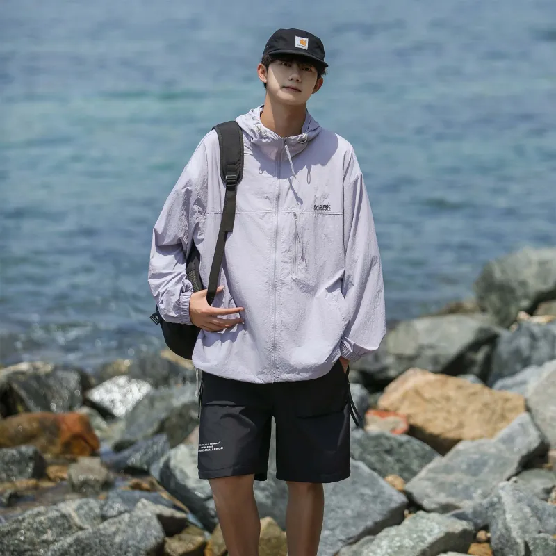 FAIRWHALE Solid Punk Sun Protection Clothing Unisex-12