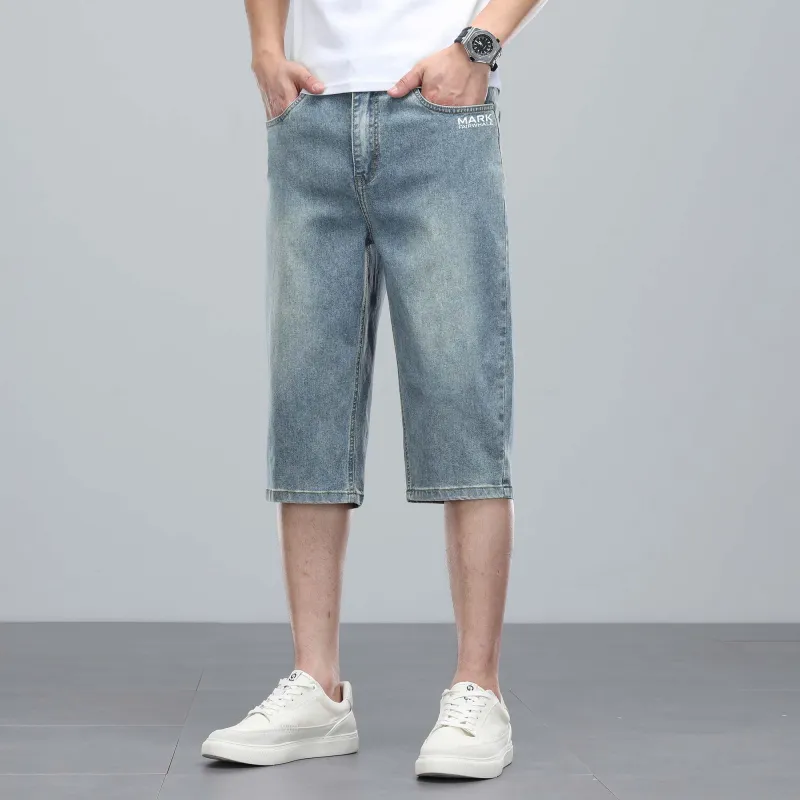 FAIRWHALE Denim Shorts Men-7