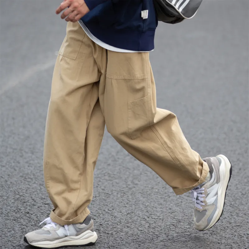 NewJnxs Cargo Pants Unisex Khaki/Black-4