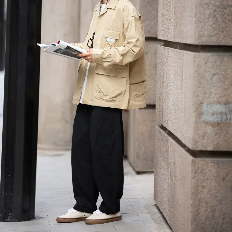 NewJnxs Cargo Pants Unisex Khaki/Black-11