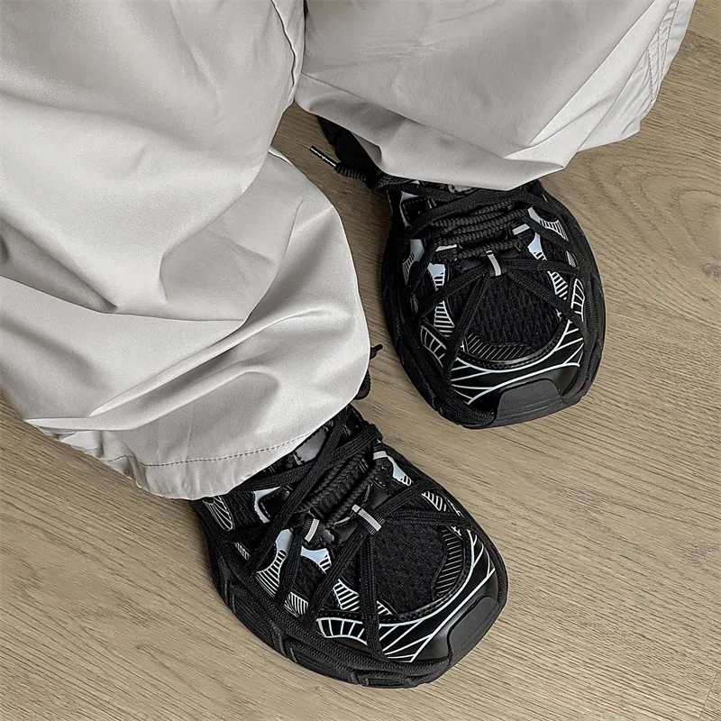 LURAD Support Balance Height Increasing Low Top Chunky Sneakers Unisex-3
